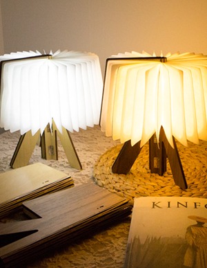 러블리 원목 북 스탠드-대형책을 펼치기만 하면 은은한 빛이 펼쳐지다!!